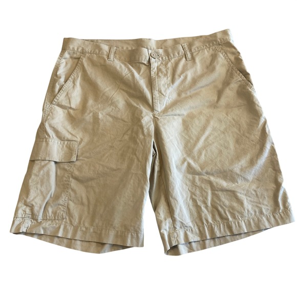 Columbia Other - Columbia‎ Mens Cargo Shorts 36 Khaki Tan Cotton Hiking Casual 10 Inseam